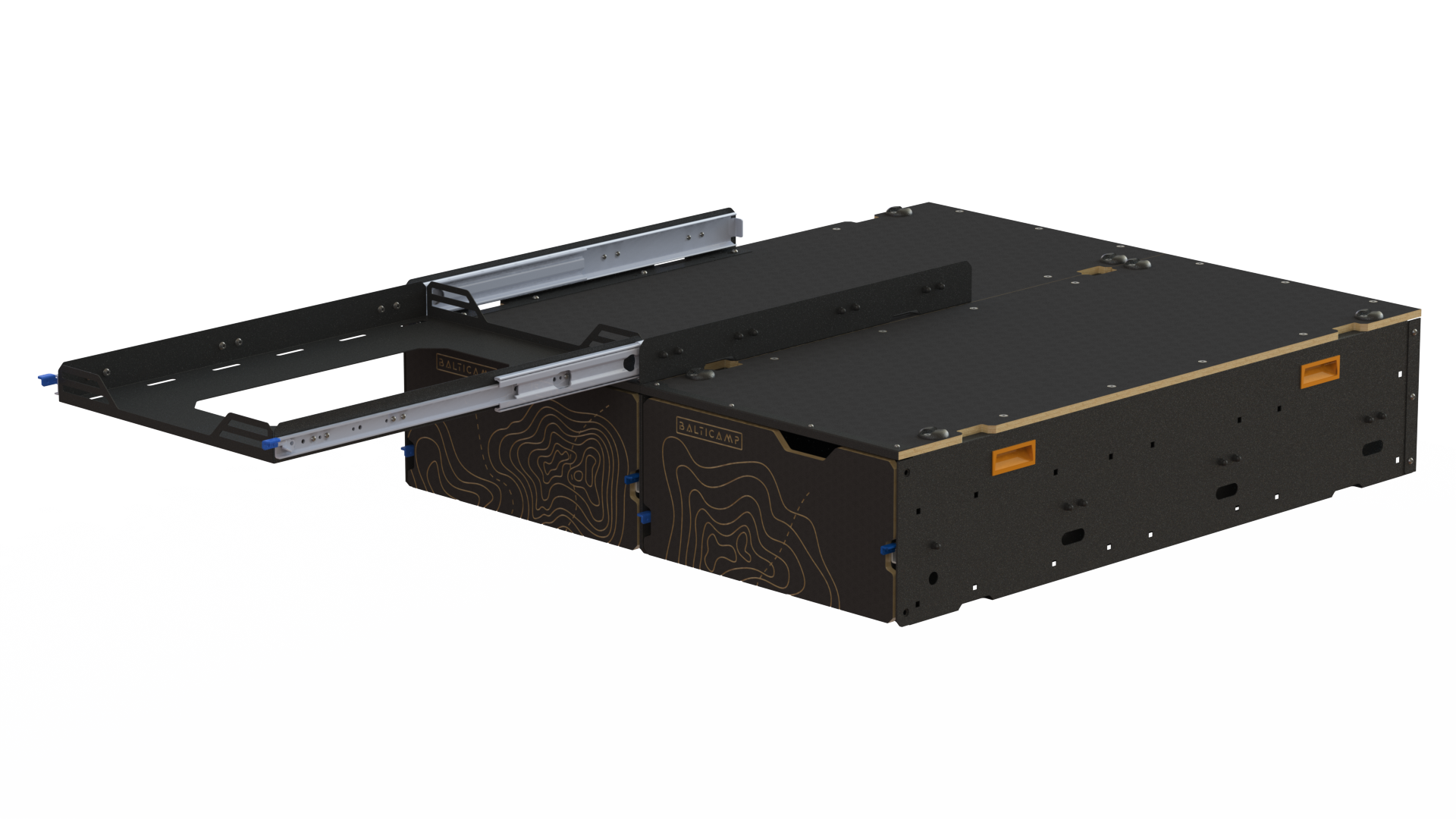 Szuflada na lodówkę uchylona